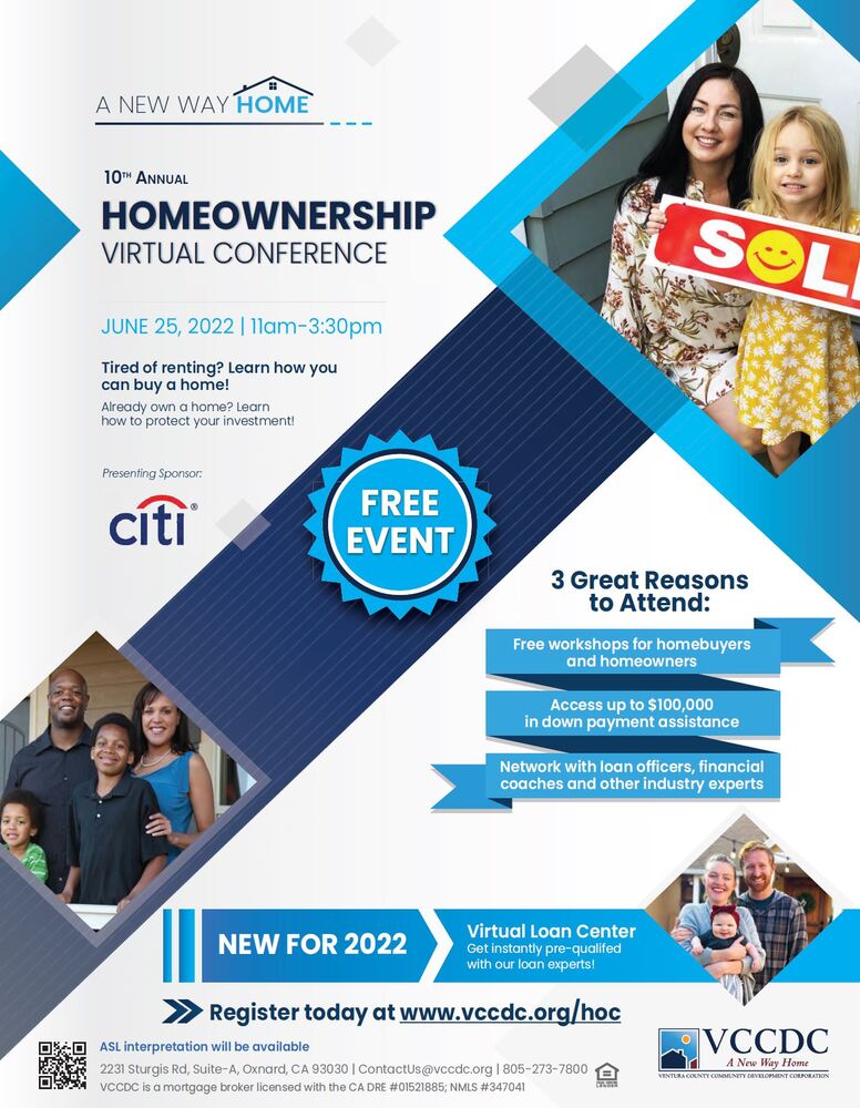 June 25th Homeownership Virtual Conference flyer - all copy below