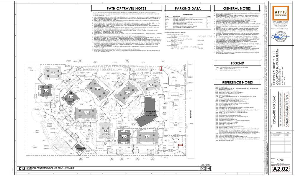 Escalante Meadows Architectural Site Plan