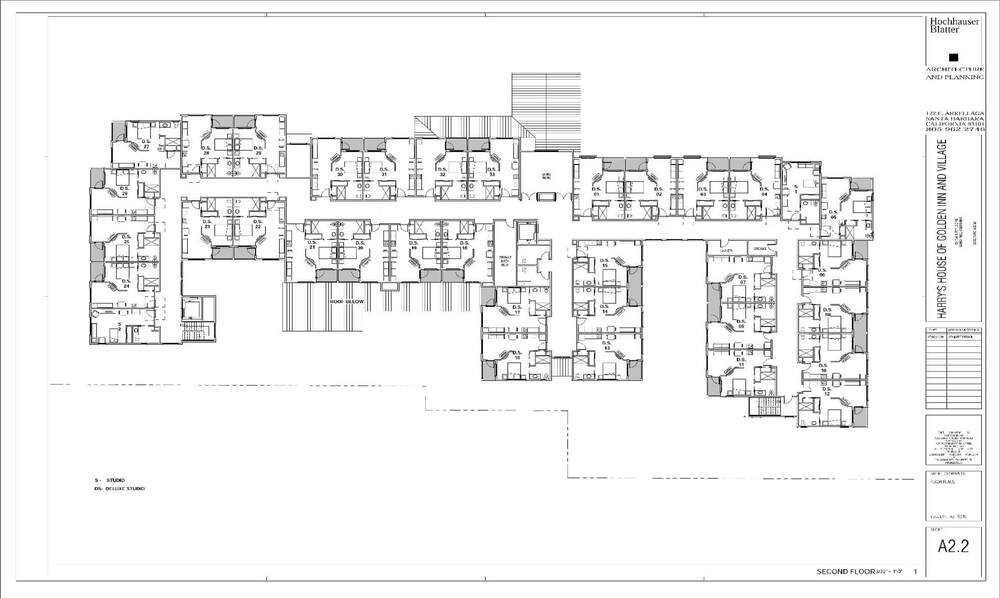 Harry's House of Golden INN and Village Architectural Concept Site Plan for the Second Floor 