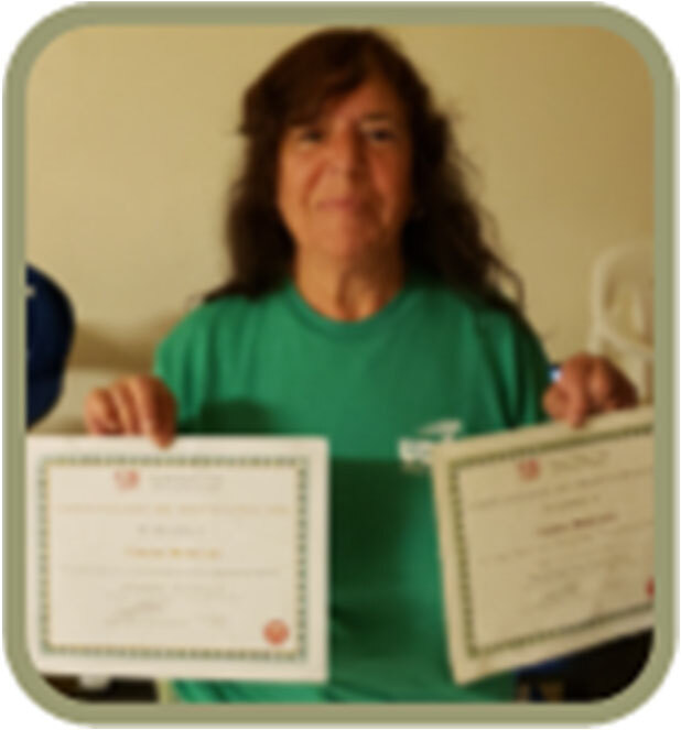 Individual holding certificates